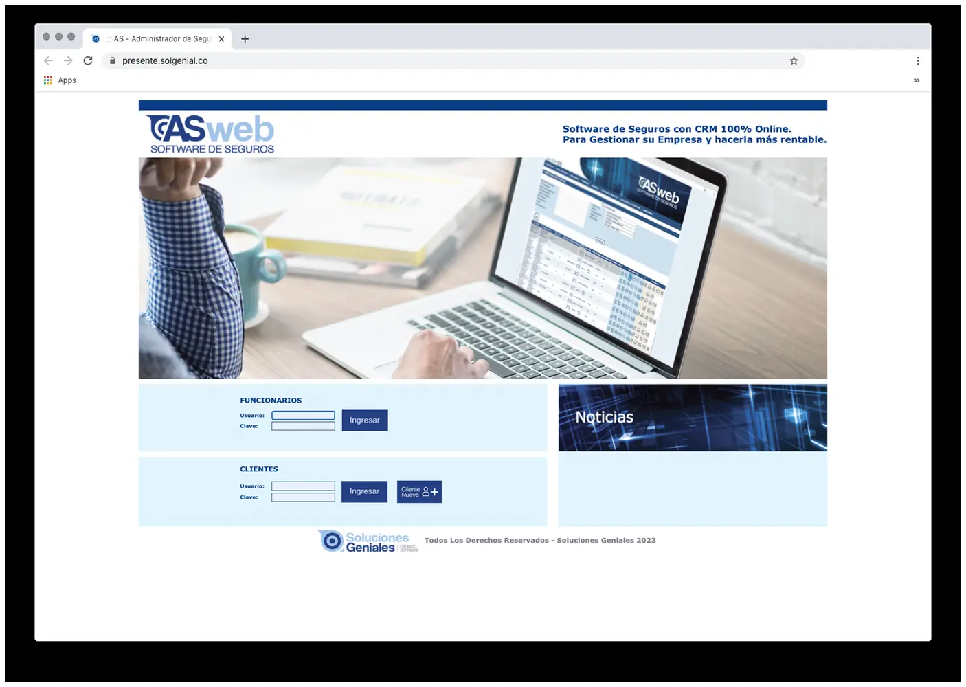 Plataforma ASweb para administración de pólizas de seguros